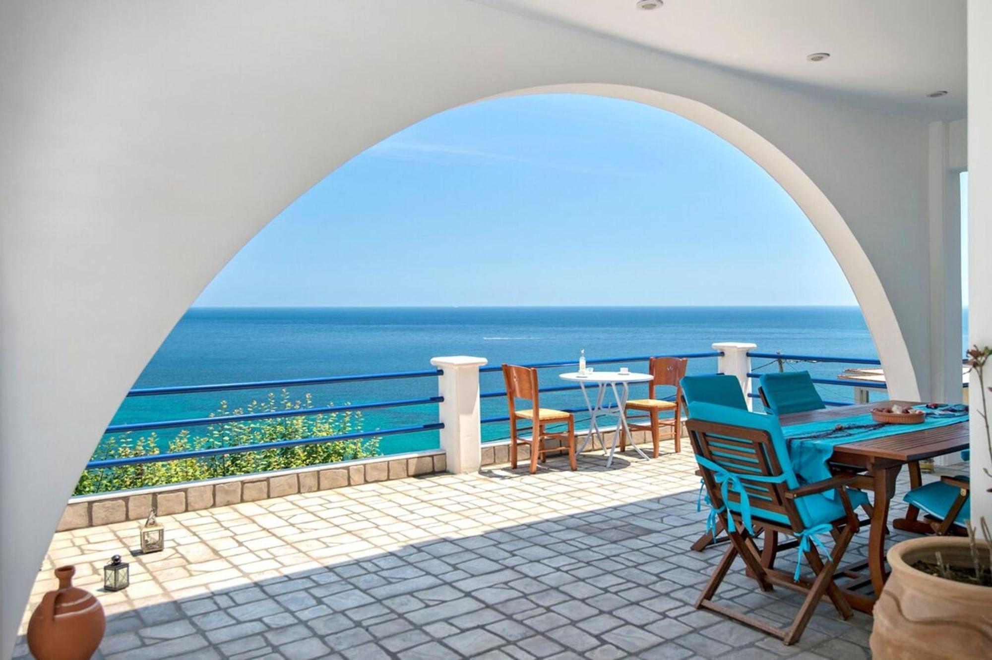 Blue Dream Seaside Villa With Superb Sea Views Kími Exterior foto