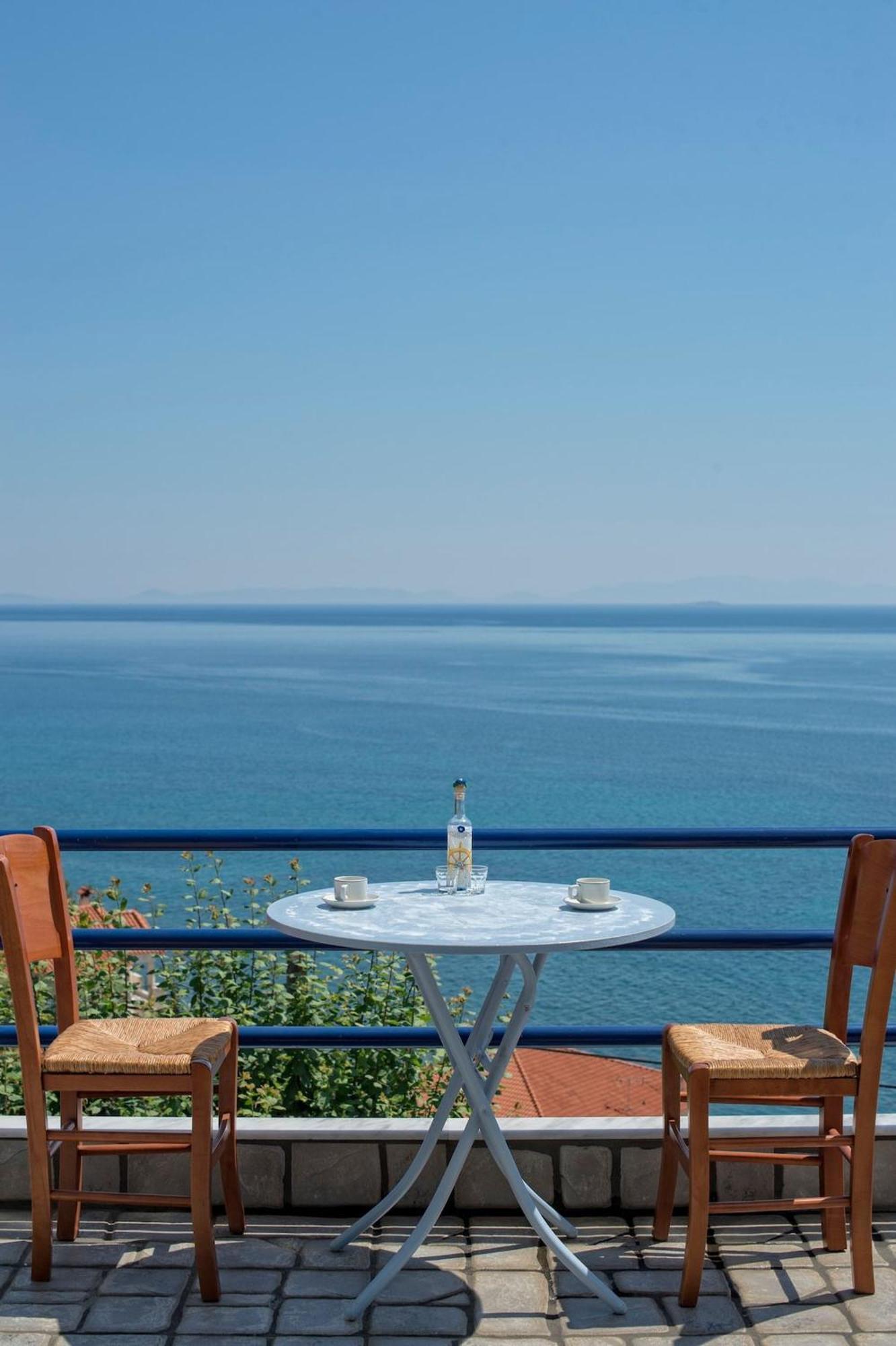Blue Dream Seaside Villa With Superb Sea Views Kími Exterior foto