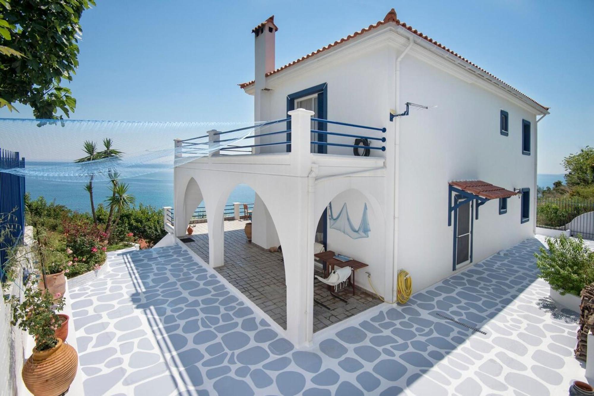 Blue Dream Seaside Villa With Superb Sea Views Kími Exterior foto